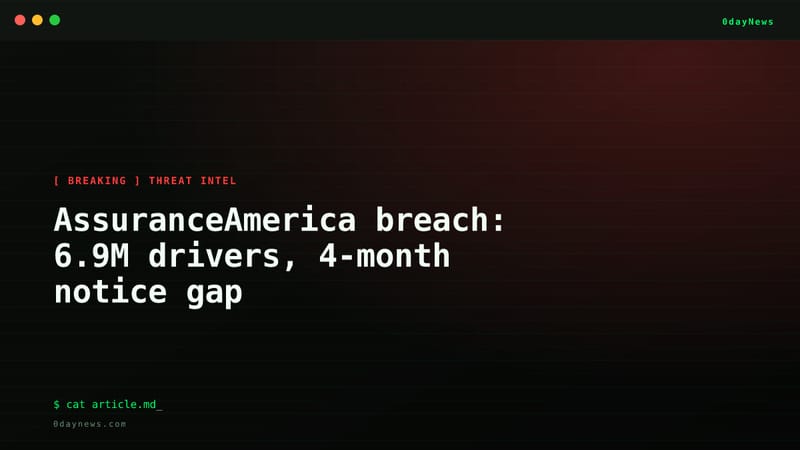 AssuranceAmerica breach: 6.9M drivers, 4-month notice gap