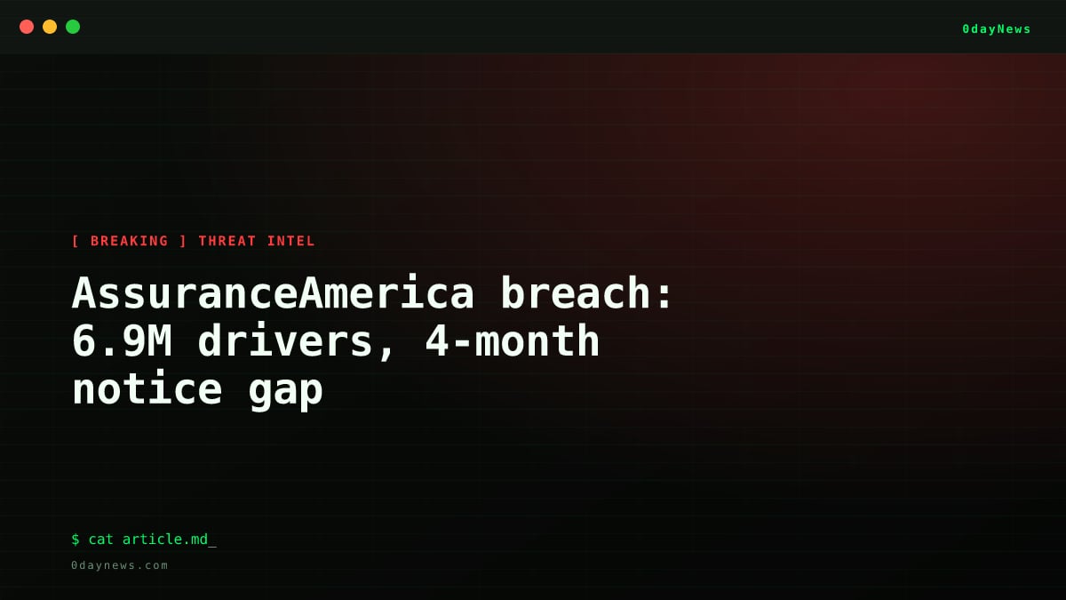 AssuranceAmerica breach: 6.9M drivers, 4-month notice gap