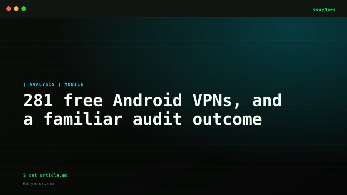 281 free Android VPNs, and a familiar audit outcome
