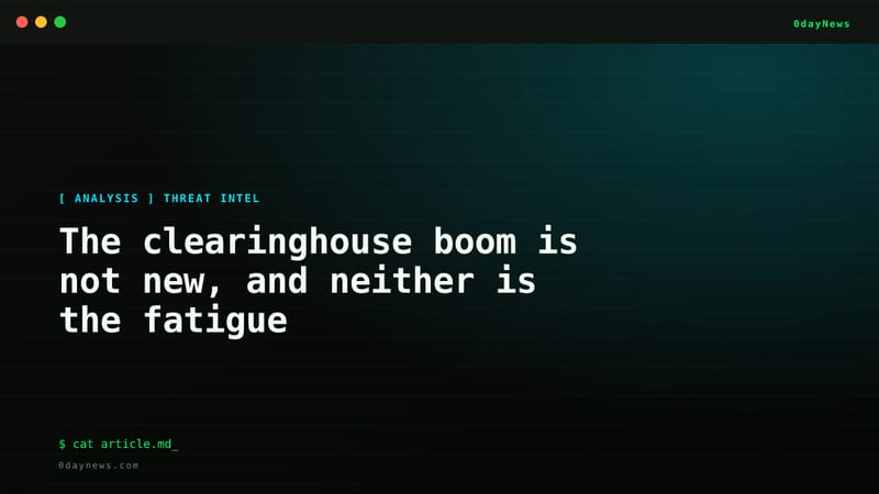 The clearinghouse boom is not new, and neither is the fatigue