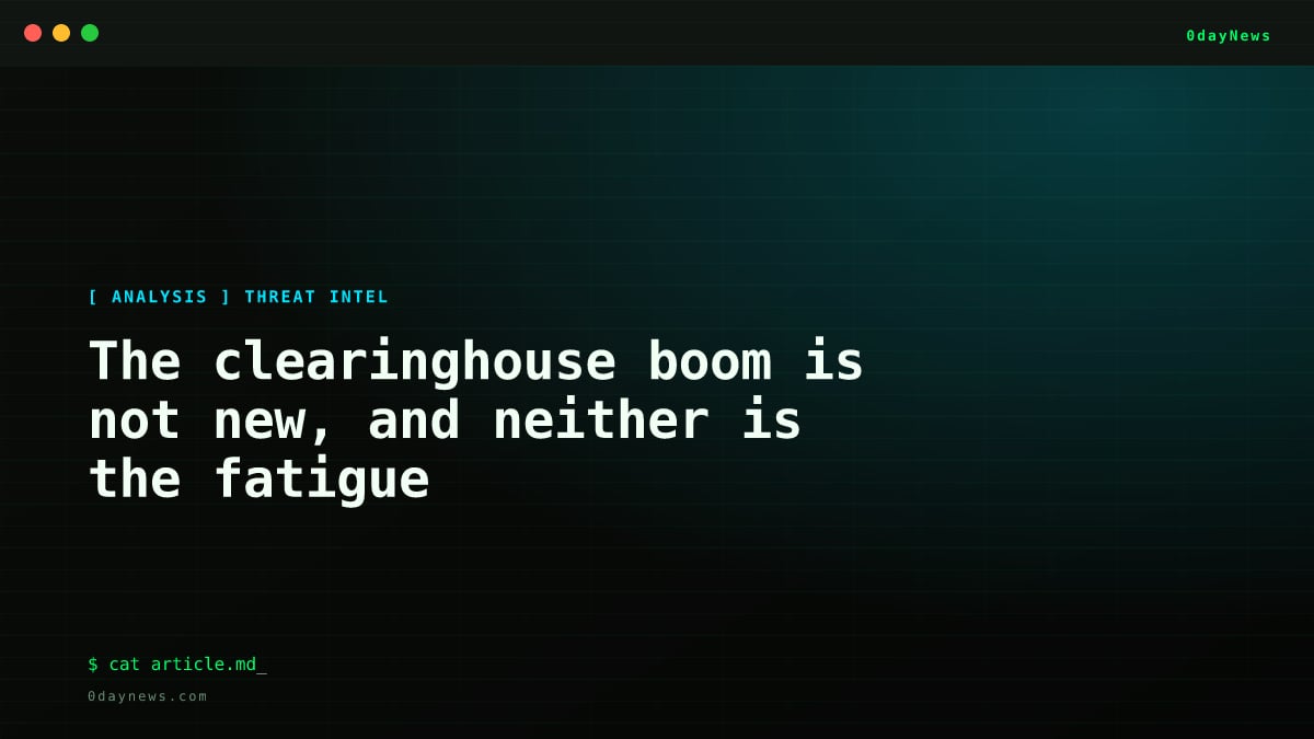 The clearinghouse boom is not new, and neither is the fatigue
