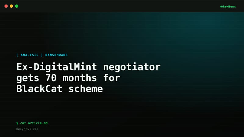 Ex-DigitalMint negotiator gets 70 months for BlackCat scheme