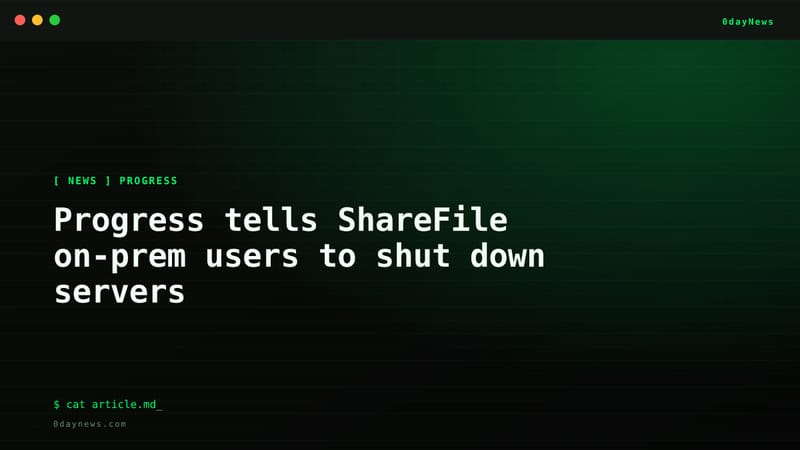 Progress tells ShareFile on-prem users to shut down servers