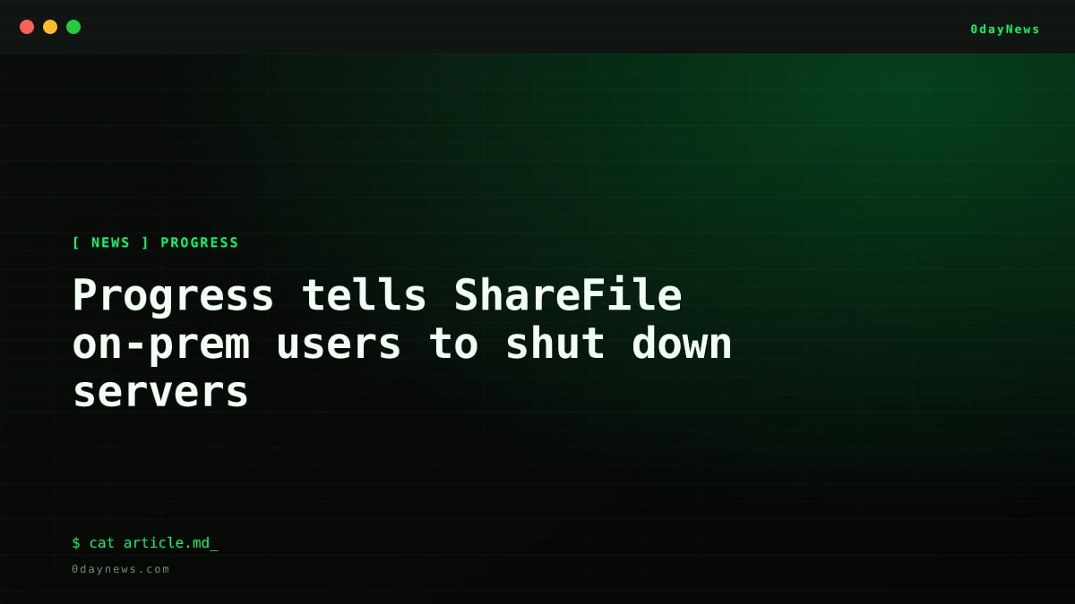 Progress tells ShareFile on-prem users to shut down servers