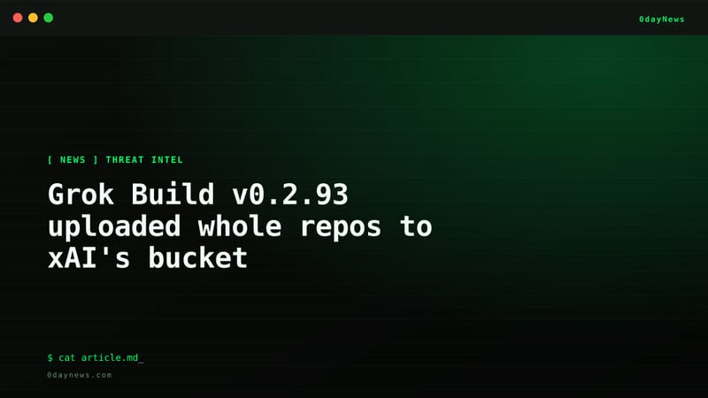 Grok Build v0.2.93 uploaded whole repos to xAI's bucket
