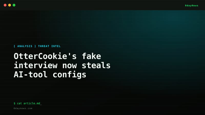 OtterCookie's fake interview now steals AI-tool configs