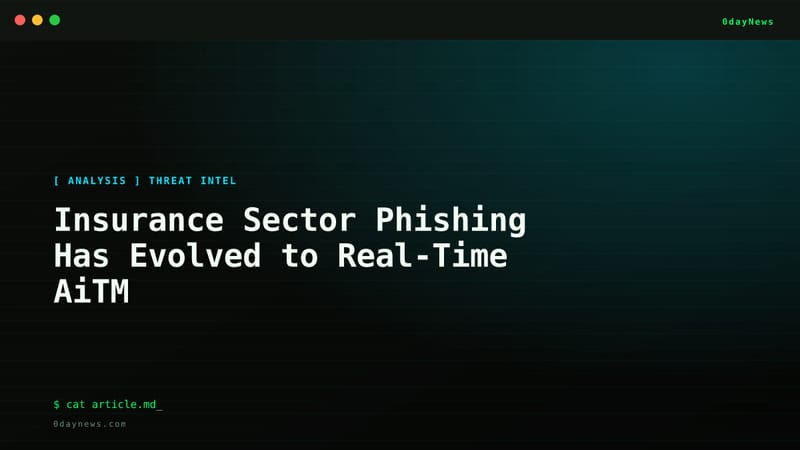 Insurance Sector Phishing Has Evolved to Real-Time AiTM