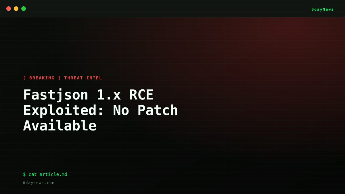 Fastjson 1.x RCE Exploited: No Patch Available