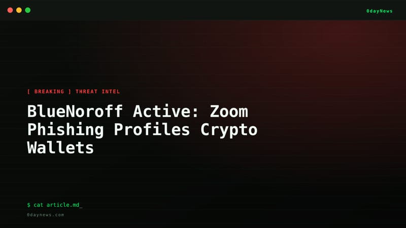 BlueNoroff Active: Zoom Phishing Profiles Crypto Wallets