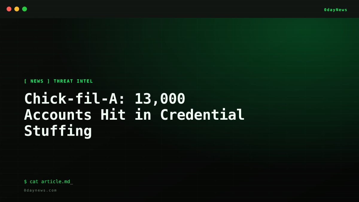 Chick-fil-A: 13,000 Accounts Hit in Credential Stuffing