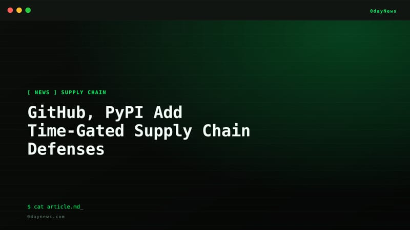GitHub, PyPI Add Time-Gated Supply Chain Defenses