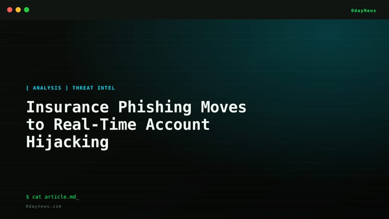 Insurance Phishing Moves to Real-Time Account Hijacking