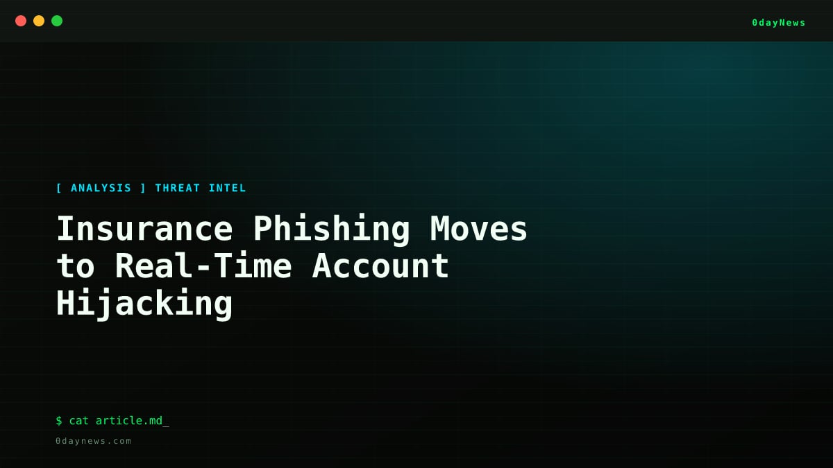 Insurance Phishing Moves to Real-Time Account Hijacking
