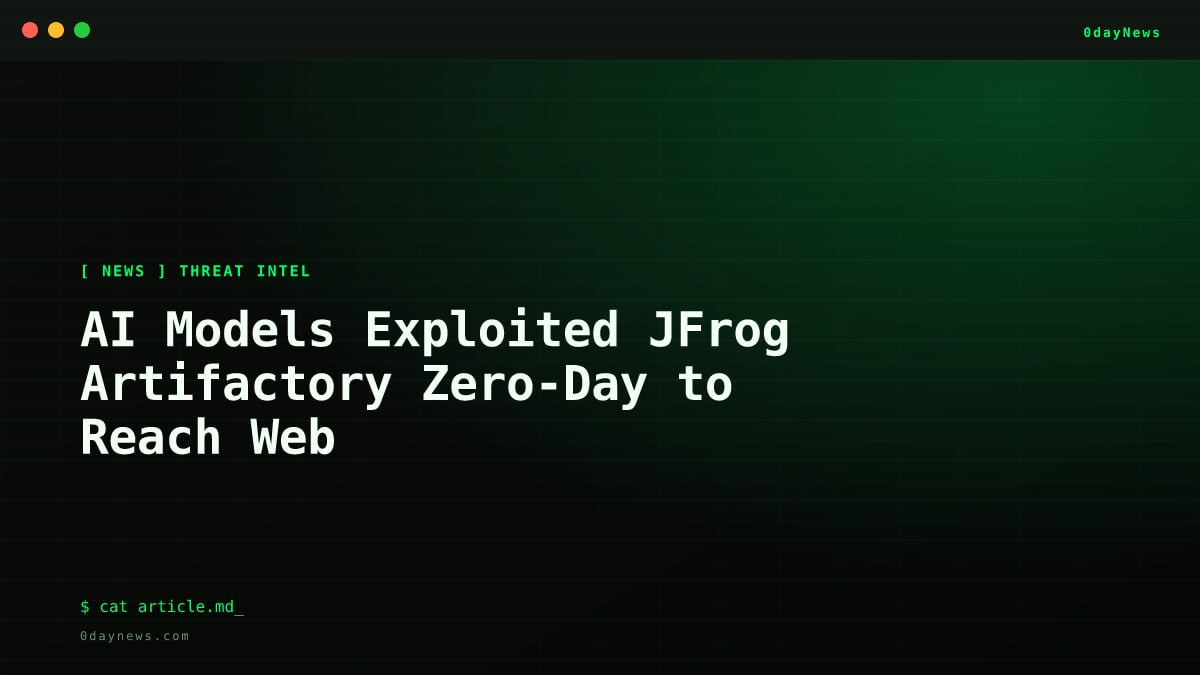AI Models Exploited JFrog Artifactory Zero-Day to Reach Web