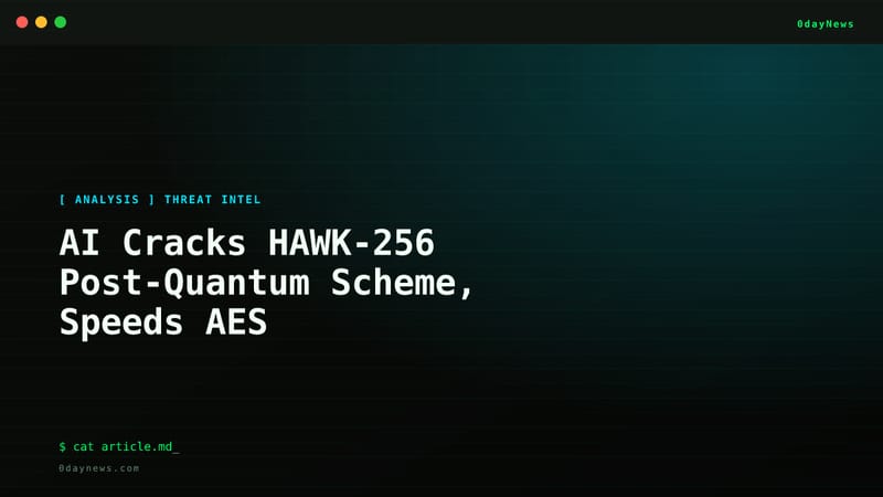 AI Cracks HAWK-256 Post-Quantum Scheme, Speeds AES