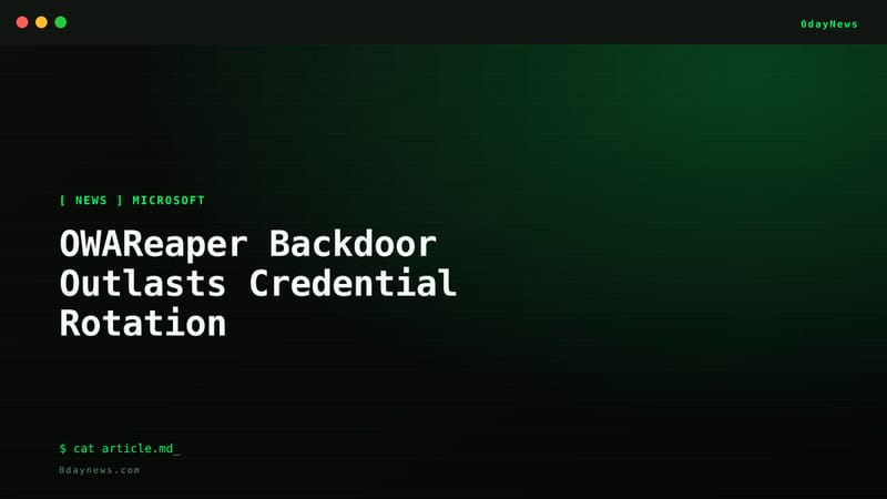 OWAReaper Backdoor Outlasts Credential Rotation