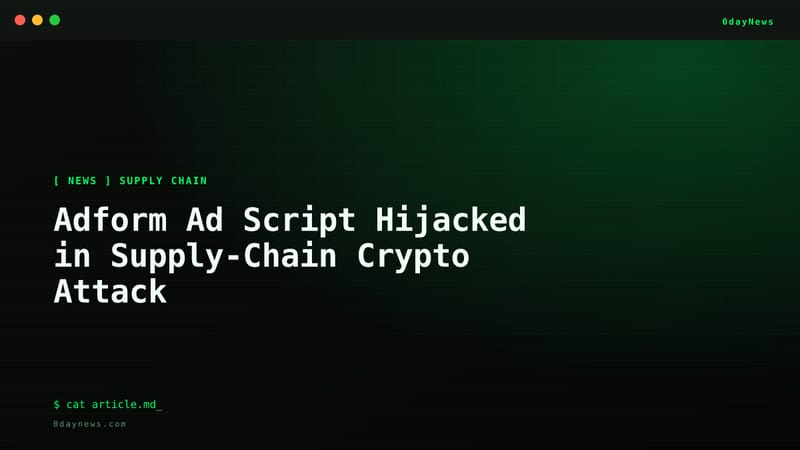 Adform Ad Script Hijacked in Supply-Chain Crypto Attack