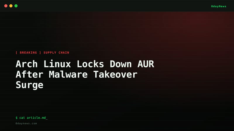 Arch Linux Locks Down AUR After Malware Takeover Surge