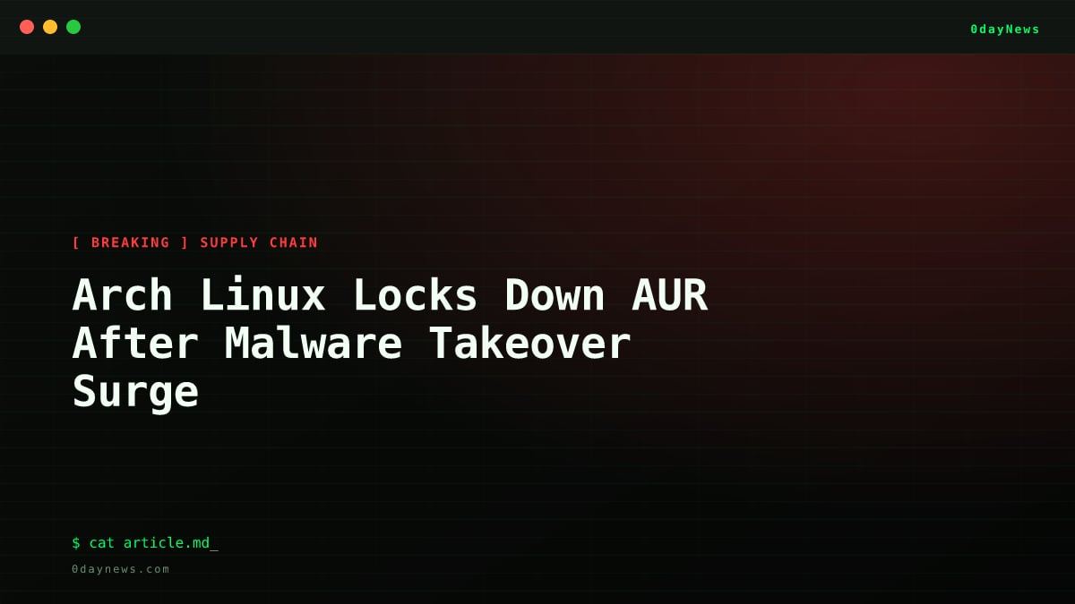 Arch Linux Locks Down AUR After Malware Takeover Surge
